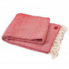 Vlněná deka Perelika merino IV - červená