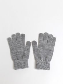 Světle šedé rukavice Pieces New