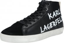 Karl Lagerfeld Šněrovací boty \'SKOOL\' černá / bílá