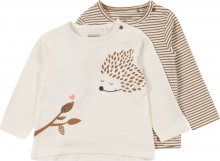 STACCATO Tričko krémová / světle hnědá / černá / světle růžová