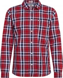 Tommy Jeans Košile vínově červená / modrá