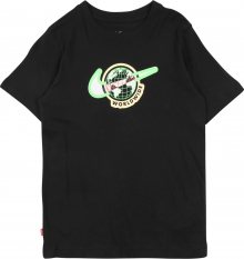 Nike Sportswear Tričko \'Footwear1\' černá / limetková / bílá / melounová / starobéžová