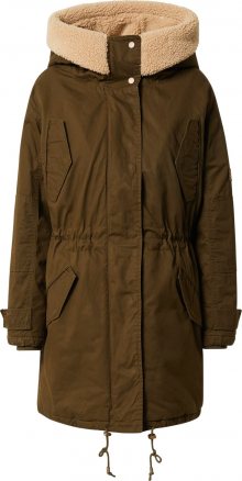 Pepe Jeans Zimní bunda \'Linda\' tmavě zelená / béžová