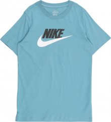 Nike Sportswear Tričko světlemodrá / černá / bílá