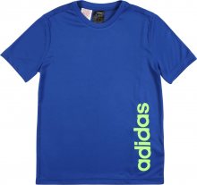 ADIDAS PERFORMANCE Funkční tričko svítivě zelená / modrá