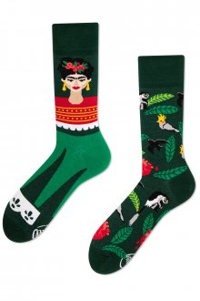 Many Mornings zelené ponožky Feel Frida - 35-38