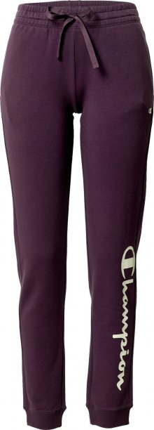 Champion Authentic Athletic Apparel Kalhoty bílá / tmavě fialová