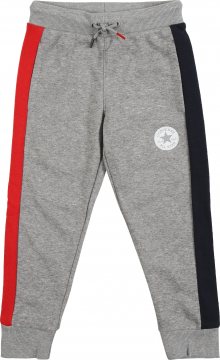 CONVERSE Kalhoty šedý melír / červená / námořnická modř