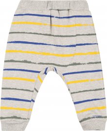 ESPRIT Kalhoty šedý melír / modrá / žlutá