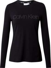 Calvin Klein Tričko \'LS STUD\' černá
