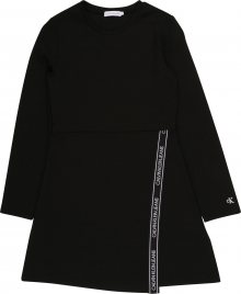 Calvin Klein Jeans Šaty \'PUNTO\' černá / bílá