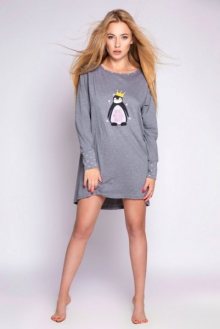 Sensis Pinguino Noční košilka L/XL grafitový melanž
