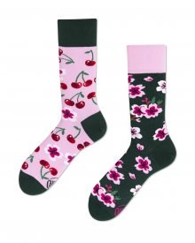 Many Mornings barevné ponožky Cherry Blossom - 35-38