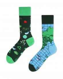 Many Mornings zelené ponožky Save The Planet - 35-38
