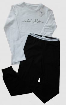 Dětské pyžamo Calvin Klein 800085 | bílá / černá | 8-10