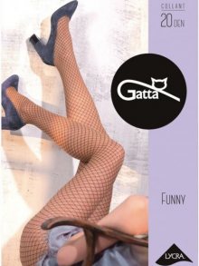 Gatta Funny 03 Punčochové kalhoty 2-S Golden-Nero (Černo-zlatá)