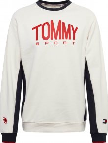 Tommy Sport Sportovní mikina bílý melír / melounová / noční modrá