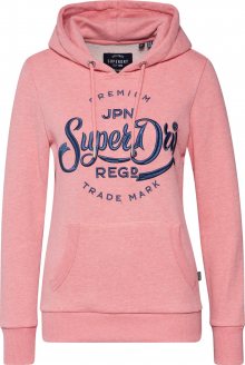 Superdry Mikina námořnická modř / růže