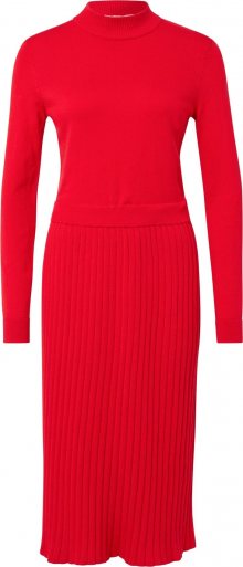 EDC BY ESPRIT Úpletové šaty červená