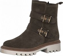 TAMARIS Kozačky olivová