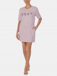 Růžová noční košile DKNY