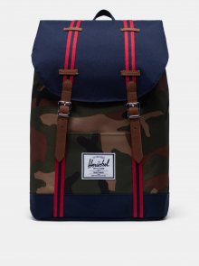 Modrý vzorovaný batoh Herschel Supply