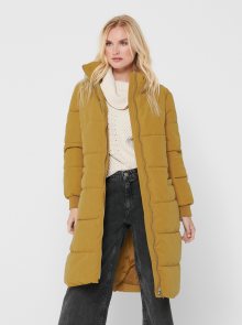 Žlutý zimní prošívaný kabát Jacqueline de Yong