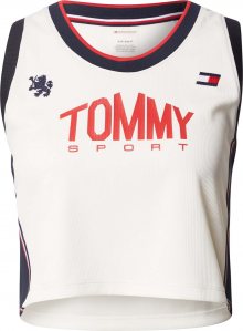 Tommy Sport Sportovní top červená / bílá