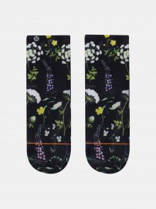 Černé dámské květované ponožky XPOOOS - ONE SIZE