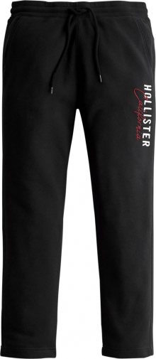 HOLLISTER Kalhoty \'MODERN\' černá / červená / bílá
