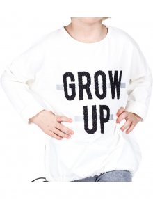 Smetanové dívčí tričko grow up