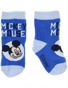 Mickey mouse baby modrobílé ponožky