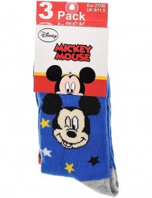 Mickey mouse disney 3 páry ponožek pro kluky