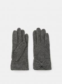 Šedé vlněné rukavice Pieces Sulva - S