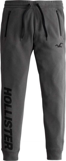 HOLLISTER Kalhoty černá / tmavě šedá