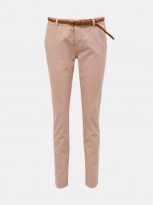 Světle růžové kalhoty VERO MODA - L