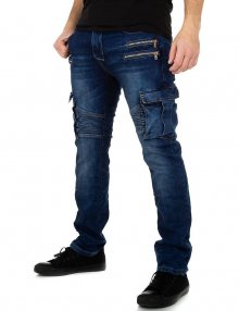 Pánské džíny modré s kapsami