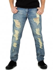 Pánské džíny modré potrhané