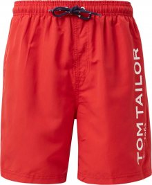 TOM TAILOR Plavecké šortky červená