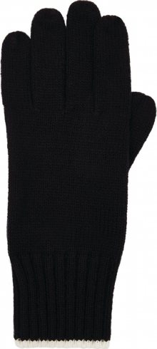 HUNTER Prstové rukavice černá / bílá