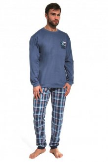 Pánské pyžamo Cornette 115/155 | světle modrá | XXL