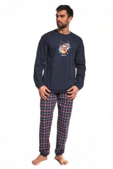 Pánské pyžamo Cornette 115/156 Reindeer | tmavě modrá | XL