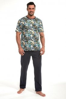 Pánské pyžamo Cornette 194/141 Craft beer 2 | tyrkysová | XXL