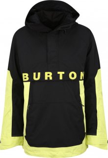 BURTON Outdoorová bunda černá / žlutá
