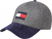 TOMMY HILFIGER Kšiltovka šedý melír / tmavě modrá / bílá / červená