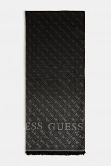 Guess černá šála Valy 4G Logo