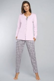 Italian Fashion Gizela dl.r.dl.k. Dámské pyžamo 2XL růžová/tisk