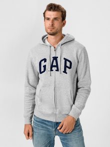 Béžová pánská mikina GAP Zip Logo