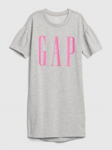 Šedé holčičí šaty GAP Logo