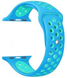 4wrist Silikonový řemínek pro Apple Watch - Modrá/Tyrkysová 42/44 mm